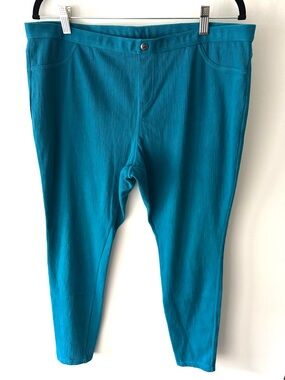 Simply Vera by Vera Bradley Teal Stretch Pull-On Pants